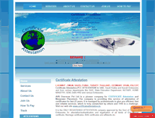 Tablet Screenshot of certificateattestation.in